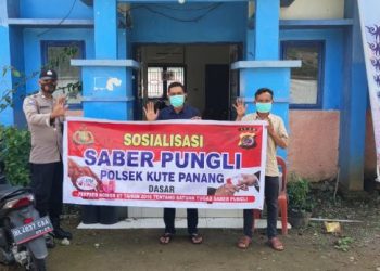 Bhabinkamtibmas Polsek Kute Panang Lakukan Sosialisasi Saber Pungli Pada Masyarakat