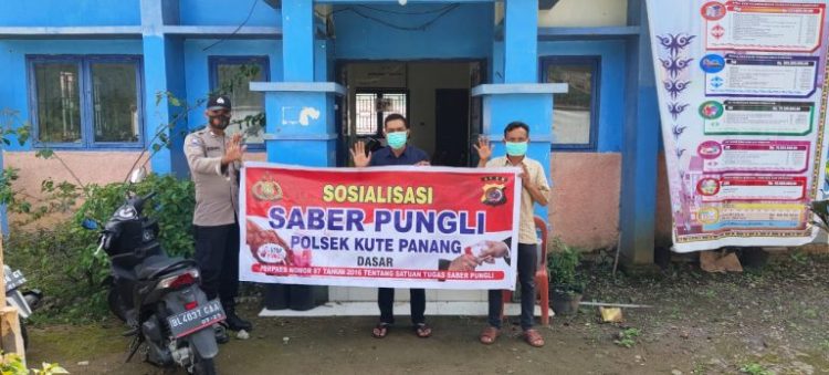 Bhabinkamtibmas Polsek Kute Panang Lakukan Sosialisasi Saber Pungli Pada Masyarakat