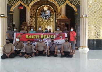 Jelang Hari Bhayangkara Ke-75, Polres Bintuni Laksanakan Bakti Religi Di tempat Ibadah