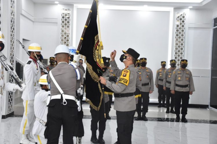 Jelang HUT Bhayangkara 1 Juli, Polda Jambi Gelar Upacara Pencucian Pataka