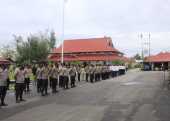 Kabag Ops Polres Kepulauan Aru Pimpin Pelaksanaan Apel Pagi