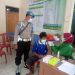 Kanit Provos Polsek Gunem Rembang Dampingi Pemberian Vaksin kepasa Warga