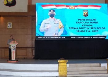 Kapolda Berikan Pembekalan kepada Siswa Diktuk Bintara Polri SPN Polda Jambi