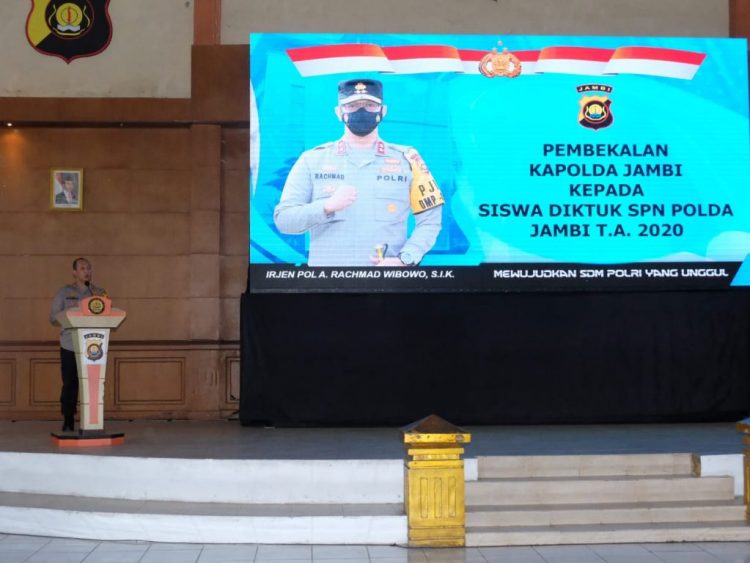 Kapolda Berikan Pembekalan kepada Siswa Diktuk Bintara Polri SPN Polda Jambi