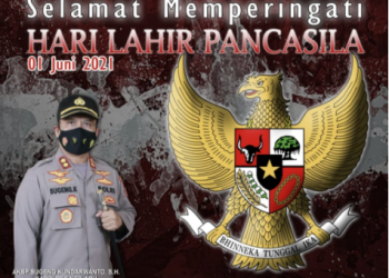 Kapolres Kepulauan Aru AKBP Sugeng Kundarwanto, S.H Mengucapkan Selamat Hari Lahir Pancasila