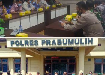 Kapolres Prabumulih Giat Video Conference Lintas Agama