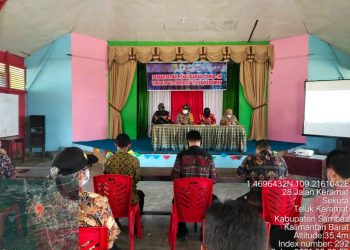 KAPOLSEK TELUK KERAMAT HADIRI RAKOR PEMANTAPAN PENANGANAN COVID 19 BERBASIS MIKRO