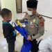 Masjid Jami Al Jumhur, dapat Bantuan berupa Alqur’an, buku -buku agama dan mukena dari Kasat lantas Polres Ciko