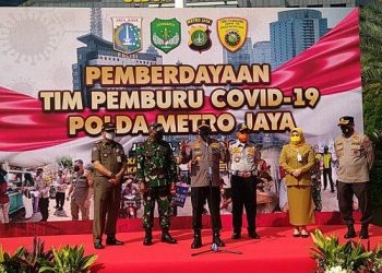 Meningkat Pasca Lebaran, Kapolda Metro Jaya Lepas Tim Pemburu Covid-19