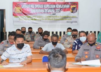 Polres Gorontalo Gelar Lat Pra Ops Bina Kusuma 2021
