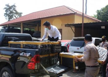 Polres Tanjab Timur Gagalkan Penyelundupan Benih Lobster