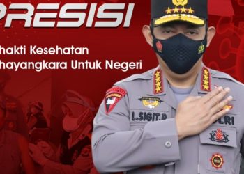 Polri Targetkan 1 Juta Vaksin Sehari. Sebagai Hadiah Bhayangkara ke-75 Untuk Masyarakat Indonesia.