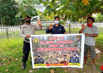 Polsek Basarang Berikan Imbauan Stop Illegal Logging Kepada Warga Desa Secara Masif