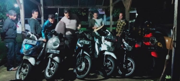 Polsek Manggelewa Berhasil Amankan 7 Motor Ileggal