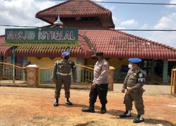 Polsek Pemulutan Amankan Masjid Istiqlal, Lokasi Kunjungan Gubernur Sumatera Selatan