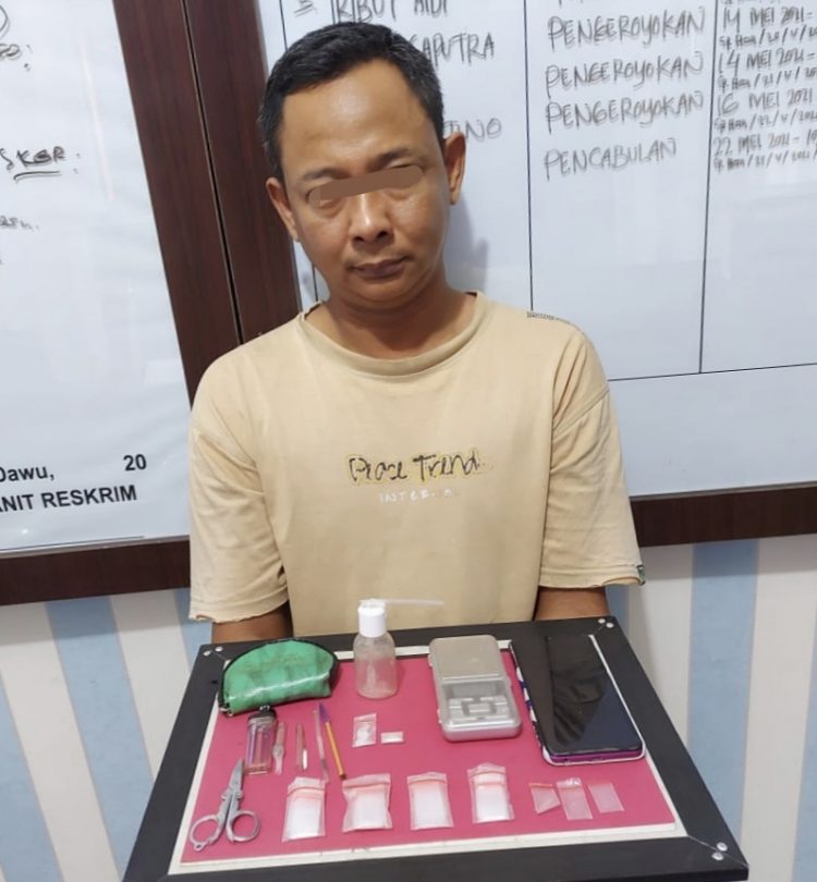 Polsek Rengat Barat Ringkus Pengedar Sabu