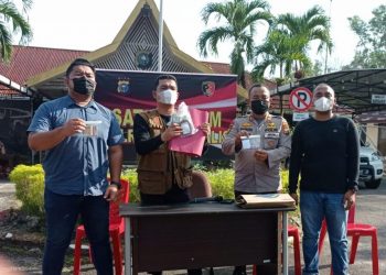 Sat Reskrim Polres Bengkalis Gelar Press Realese soal Premanisme dan Pungli di Kecamatan Mandau