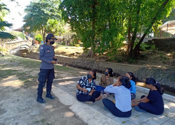 Satgas Ops Bina Kusuma Agung 2021, berikan penyuluhan para pemuda yg berkumpul di seputaran Kota Denpasar