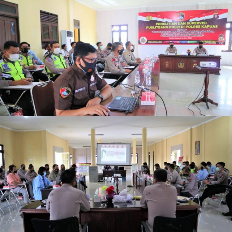 Tim Penelitian dan Supervisi Puslitbang Polri Kunjungi Mapolres Kapuas