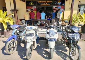 Ungkap Kasus Curanmor, Polres Bontang Amankan 3 Orang Pelaku dan 4 Motor