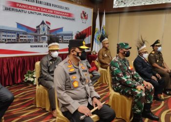 Upacara Peringatan Hari Lahir Pancasila tanggal 1 Juni 2021 secara virtual melalui aplikasi Zoom Meeting