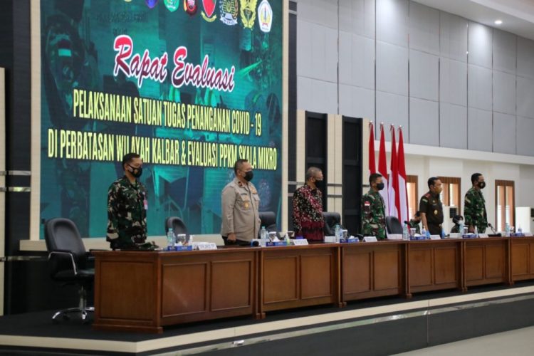 Wakapolda Menghadiri Rapat Evaluasi Pelaksanaan Satuan Tugas Penanganan Covid-19