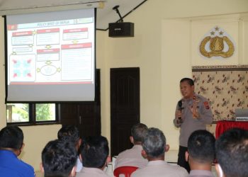 Wakapolda Papua berikan arahan Khusus terhadap personil Polres Merauke.