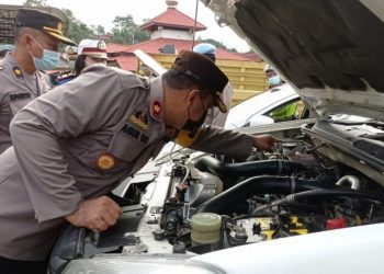 Wakapolres Sanggau Lakukan Pengecekan Ranmor Dinas
