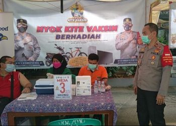 Percepat Herd Immunity, Polsek Kebayoran Lama Laksanakan Gerai Vaksin Presisi Untuk Warga