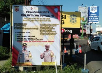 Beragam Cara Polres Ciko Sukseskan PPKM Darurat
