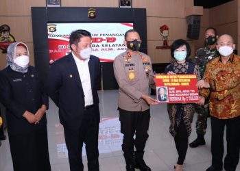 Dermawan Aceh Hibah Rp2 Triliun  Untuk Sumsel Melalui Kapolda Sumsel