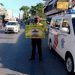 Ditlantas Polda NTT Sosialisasi Penggunaan Masker kepada Pengguna Jalan di Kota Kupang