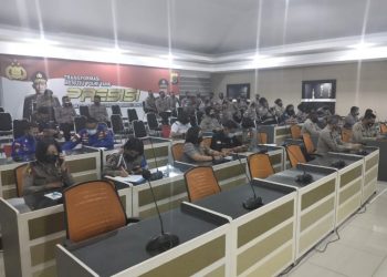 Dukung Program Vaksinasi, 50 Personel Vaksinator Polda NTT Mengikuti Pelatihan Secara Virtual