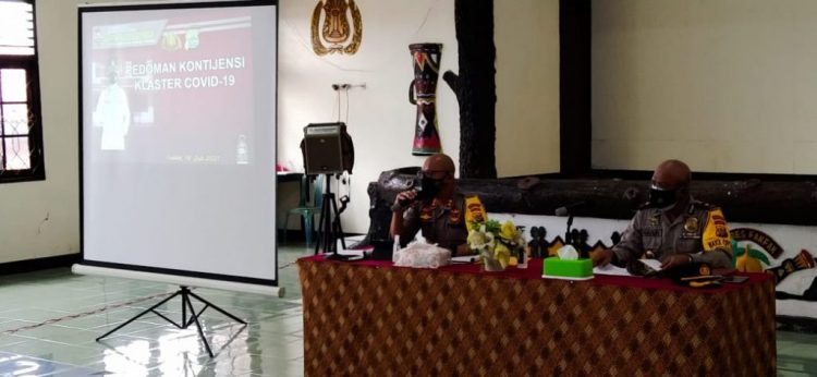 Kapolres Fakfak Pimpin Rarat, Beri Pedoman Kontijensin Klaster Covid-19