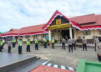 Kasus Covid-19 Meningkat, Kapolres Landak Kerahkan Personil Secara Maksimal