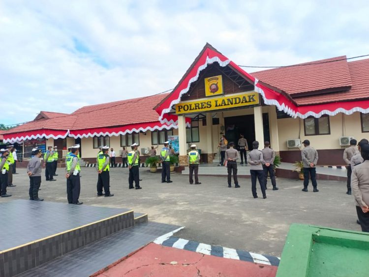 Kasus Covid-19 Meningkat, Kapolres Landak Kerahkan Personil Secara Maksimal
