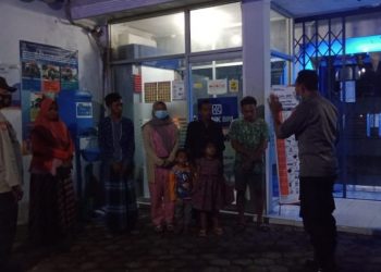 Petugas Polsek Kunir Giatkan Operasi Yustisi Dalam Rangka Penerapan Aturan PPKM Darurat.