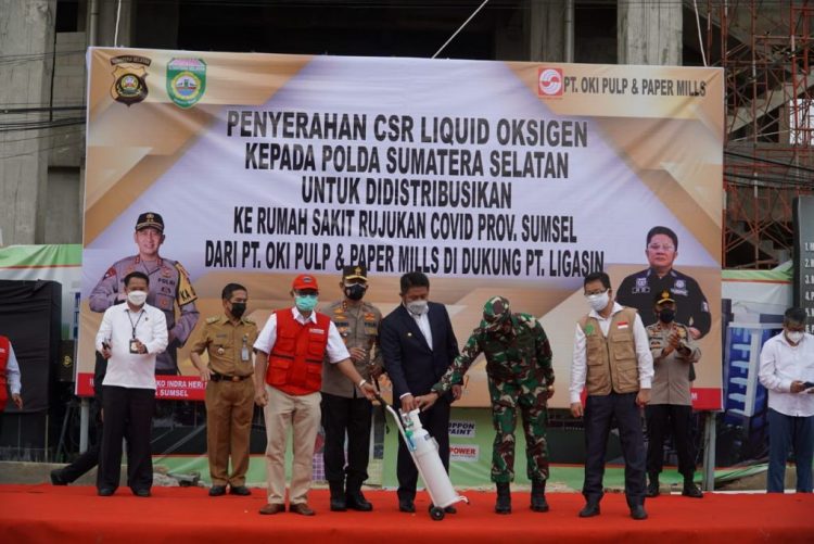 Polda Sumsel Apresiasi Sinar Mas yang Donasikankan 1.200 Ton Oksigen Tiap Bulannya