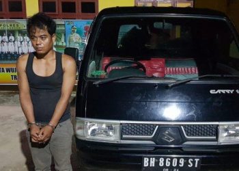 Polres Sarolangun Ringkus Pencuri Mobil Pikap di Pasar Sungai Baung Beberapa Waktu Lalu