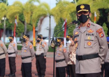 Wakapolda Aceh Pimpin Upacara Laporan Kenaikan Pangkat Personel Polda Aceh
