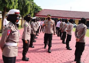 Menjelang HUT Polwan Ke-73, Kapolres Pekalongan Pimpin Gaktiblin Polwan Polres Pekalongan