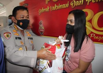 Alumni Akpol 91 Gelar Vaksinasi dan Penyaluran Baksos Presisi