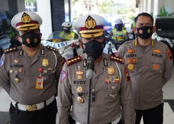 Ditlantas Polda Jateng lakukan penyekatan di perbatasan Provinsi