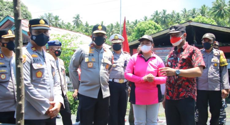 Wakapolda Sulut meninjau vaksinasi Kampung Tangguh dan Isolasi Apung di Bitung