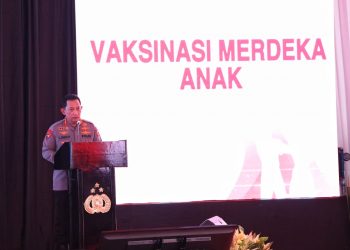 Kapolri Launching Vaksinasi Merdeka Anak