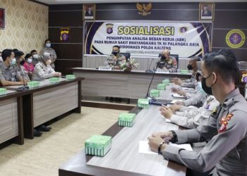 Rumkit Bhayangkara Palangkaraya Gelar Sosialisasi Analisis Beban Kerja Online