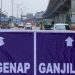 Uji Coba Ganjil - Genap Tol Cikampek Berjalan Lancar