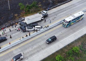 Olah TKP Kecelakaan di TOL Pejagan Gunakan Metode 3D Scanner