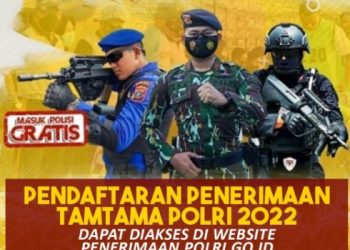 Pengumuman Pendaftaran Tamtama Polri 2022 Dibuka, Cek Lengkapnya disini