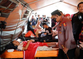 Pengungsi Gempa Bumi Cianjur Sampaikan Aspirasi Kepada Kapolri